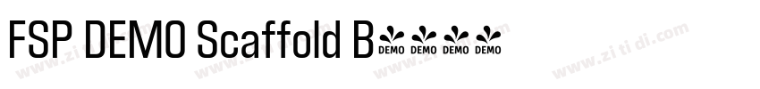 FSP DEMO Scaffold B字体转换
